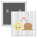 waffle and ice cream love buttons