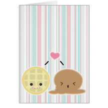waffle and ice cream love cards