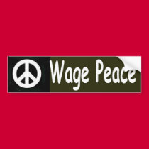 wage peace bumper stickers