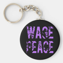 WAGE PEACE - ERODED KEYCHAIN