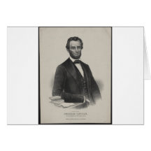 [Wagner & Winch portrait of Lincoln.] c1860 Card