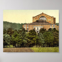 Wagner's theatre (i.e. Festspielhaus), Bayreuth, B Print