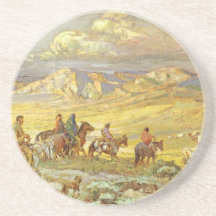 wagon de train dessous de verres