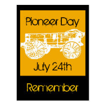wagon, Pioneer Day, July 24th, Remember Postcards
