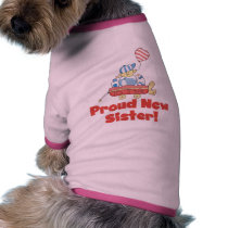Wagon Proud New Sister Tshirts and Gifts Doggie T-shirt