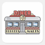Wagon-restaurant Autocollant Carré