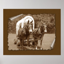 Wagon Train Print