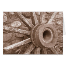 Wagon Wheel Note Card