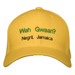 Wah Gwaan? Negril, Jamaica Embroidered Hat
