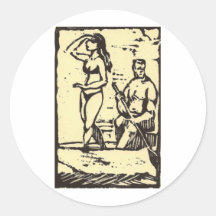 wahi nana round stickers