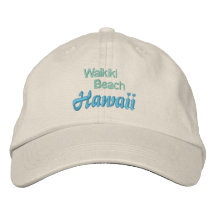 WAIKIKI BEACH 2 cap Embroidered Baseball Cap