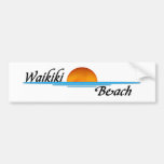 Waikiki Beach Bumper Stickers