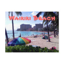 Waikiki Beach Postcard