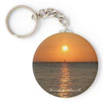 Waikiki Sunset Keychain
