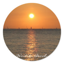 Waikiki Sunset Sticker
