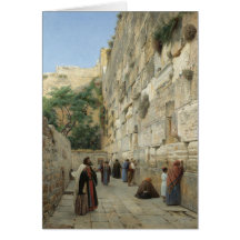 Wailing Wall by Gustav Bauernfeind Card