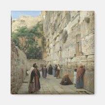 Wailing Wall by Gustav Bauernfeind Refrigerator Magnets