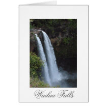 Wailua Falls Kauai Hawaii Greeting Card