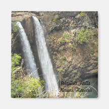 Wailua Falls Kauai, Hawaii Fridge Magnets
