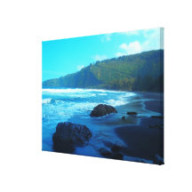 Waipio Valley Big Island Hawaii scenic canvas Canvas Print