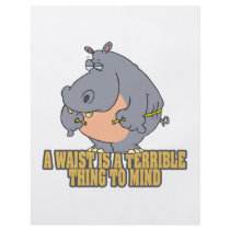 waist terrible thing to mind funny hippo full colour flyer