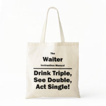 waiter canvas bag