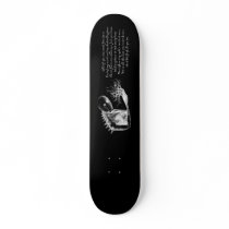 Waiting Design Skateboard plus text