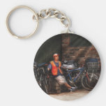 Waiting for the next delivery keychains