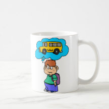 Waiting For The School Bus Mugs