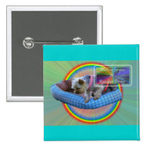 Waiting for you at the Rainbow Bridge Pin