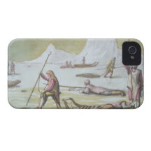 Waiting on the Ice, detail from Seal Hunting (colo iPhone 4 Case-Mate Cases