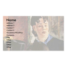Waitress By Manet Edouard Business Card