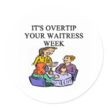waitress week joke stickers
