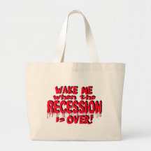 Wake Me Recession Canvas Bag