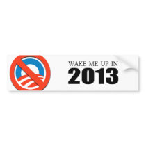 Wake me up in 2013 bumper stickers