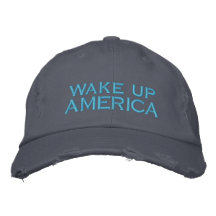 wake up AMERICA Embroidered Baseball Caps