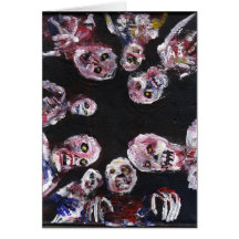 "Wake Up Dead"    greeting card by jack larson