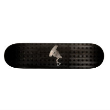 Wakeboarder; Cool Black Custom Skateboard