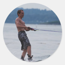Wakeboarding on Ocean Stickers