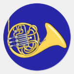 Waldhorn french horn runder sticker