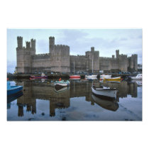 Wales, Caernarfon castle, one of Edward's