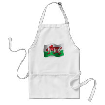Wales Waving Flag Apron