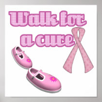 Walk for a Cure Breast Cancer Poster