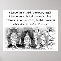 Walk Funny Dirt Bike Motocross Poster