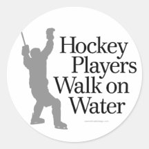 Walk On Water Round Stickers