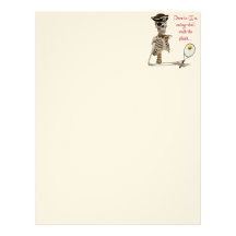 Walk the Plank Pirate Tennis Letterhead Design