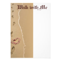 Walk with Me Personalized Invitation