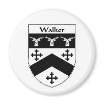 Walker Coat of Arms/Family Crest Refrigerator Magnet