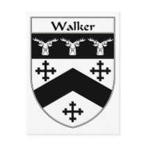 Walker Coat of Arms/Family Crest Postcards