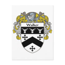 Walker Coat of Arms (Mantled) Post Card